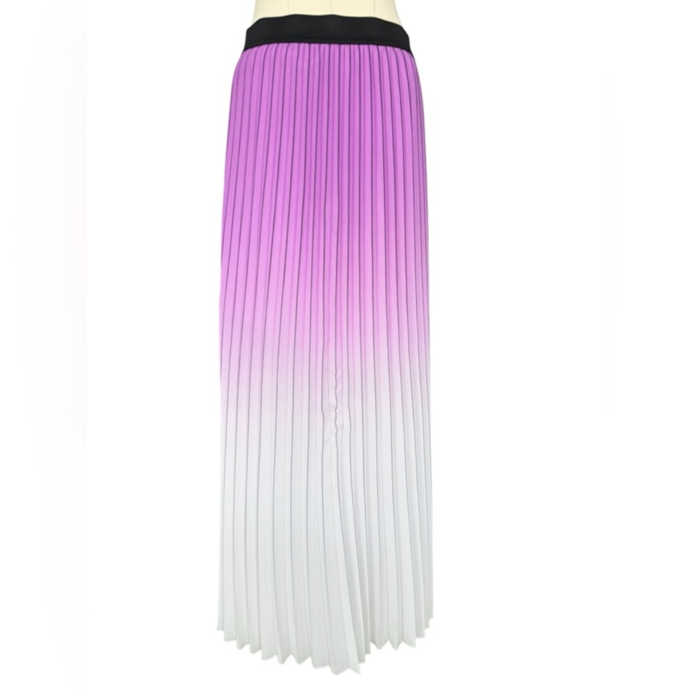 Maje Jonael Ombré Pleated Skirt. Size: 3 - Picture 5 of 10